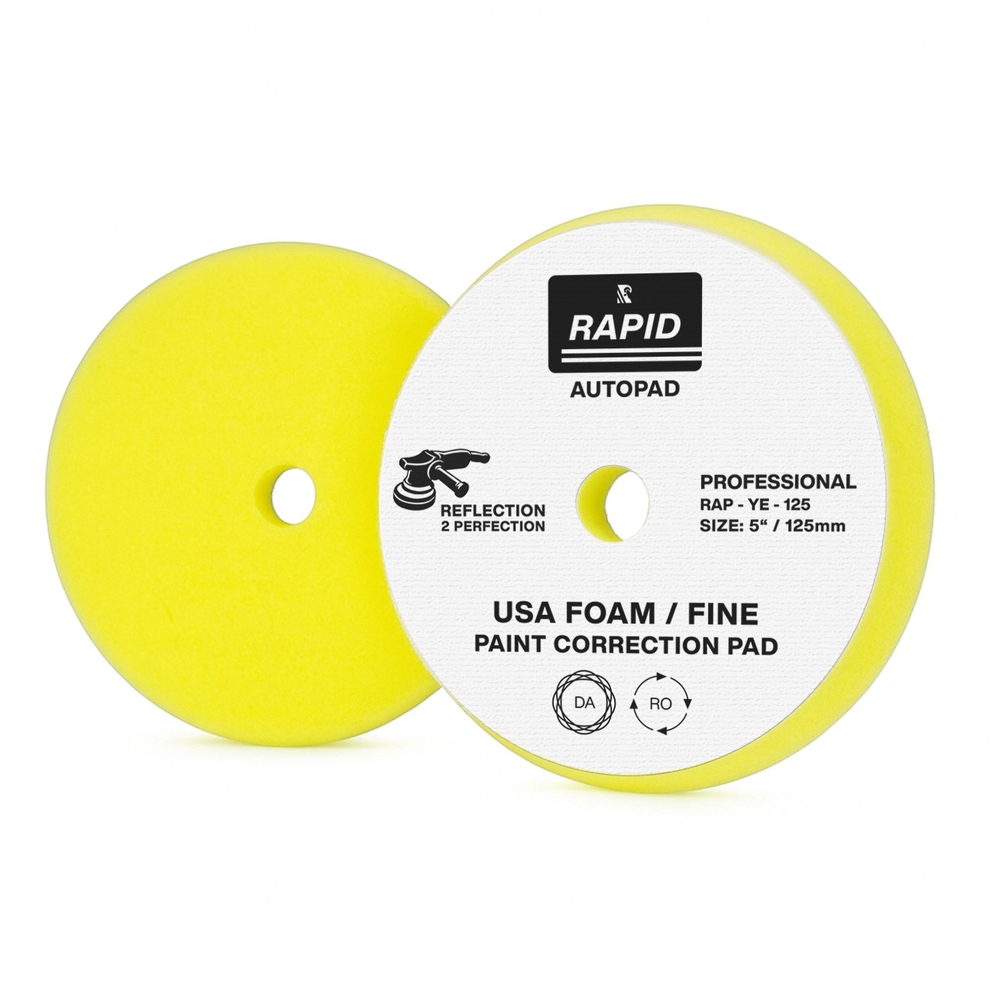RAPID-FINE-YELLOW-POLISHING-PAD-125MM